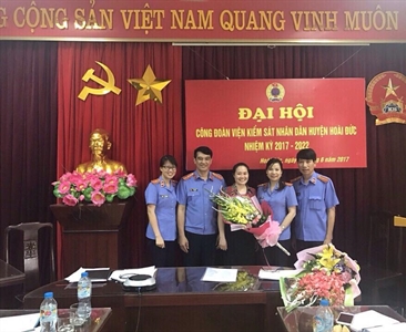 VKSND huyện Hoài Đức tổ chức Đại hội Công đoàn nhiệm kỳ 2017-2022